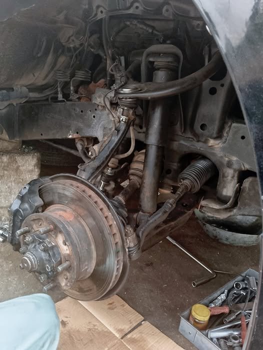 Brake shoe replacement at Fakhar Auto Workshop F-11